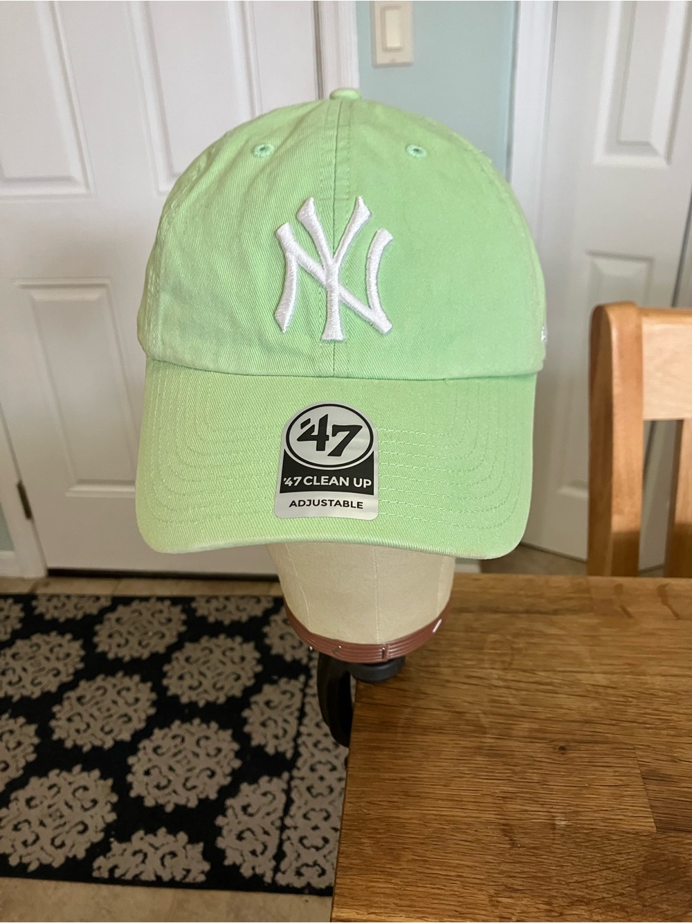 NWT '47 Brand NY Yankees Clean Up Hat Mint Green